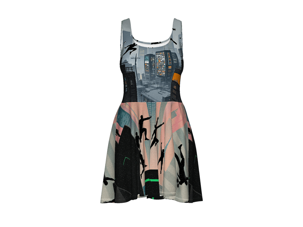 All-Over Print Skater Dress