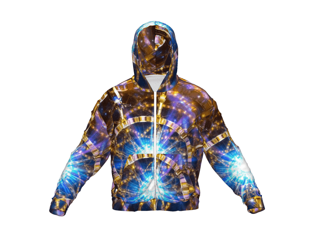 All-Over Print Recycled Unisex Zip Hoodie