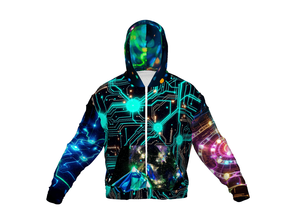 All-Over Print Recycled Unisex Zip Hoodie