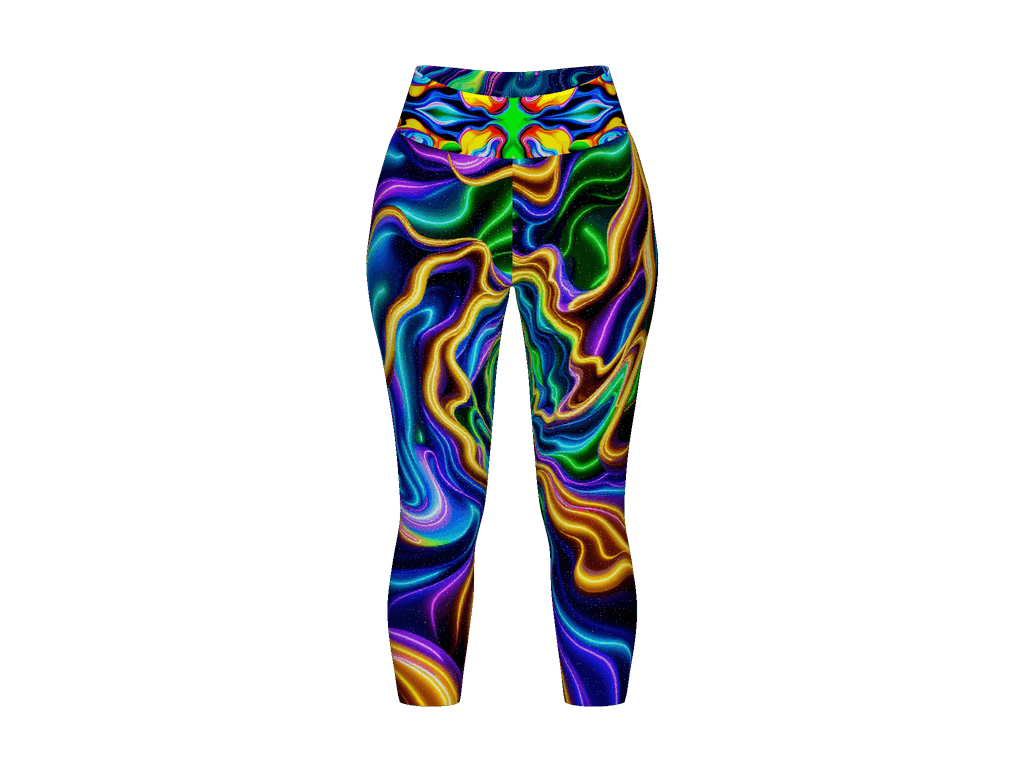 All-Over Print Yoga Capri Leggings