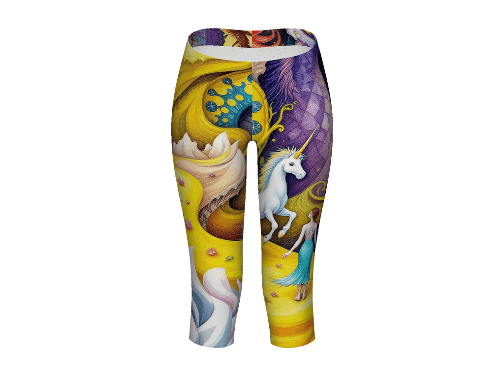 All-Over Print Capri Leggings