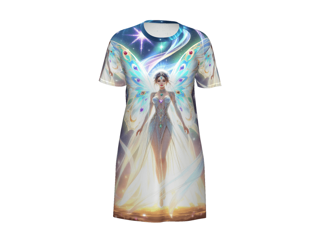 All-Over Print T-Shirt Dress