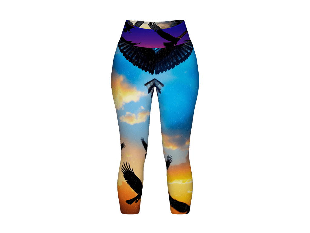 All-Over Print Yoga Capri Leggings