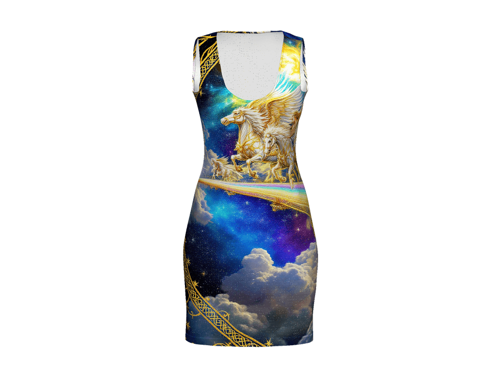 All-Over Print Bodycon Dress