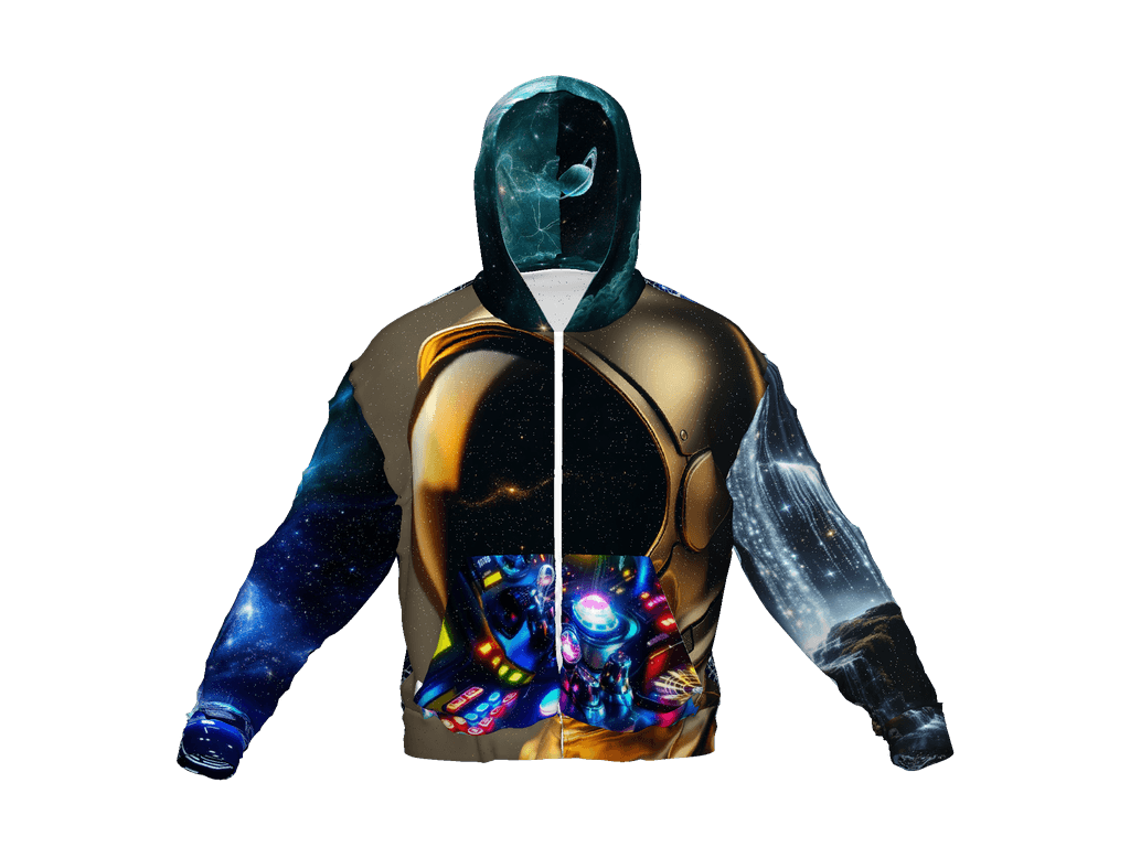 All-Over Print Recycled Unisex Zip Hoodie