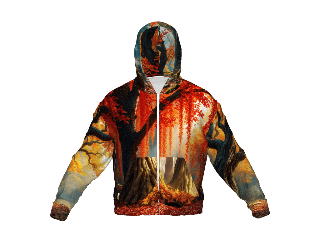 All-Over Print Recycled Unisex Zip Hoodie