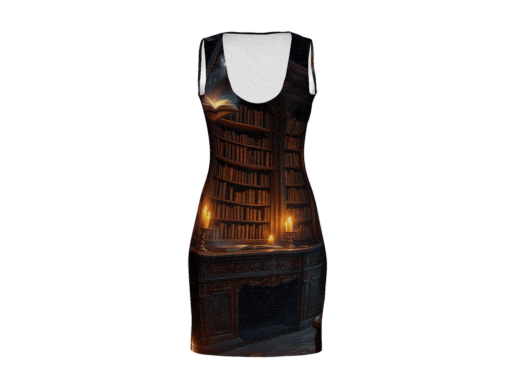 All-Over Print Bodycon Dress