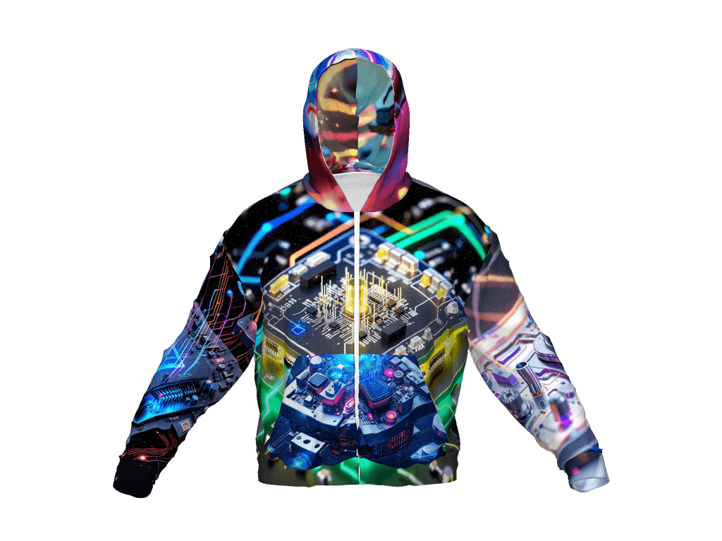 All-Over Print Recycled Unisex Zip Hoodie