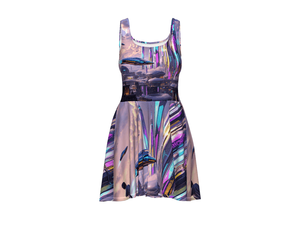 All-Over Print Skater Dress