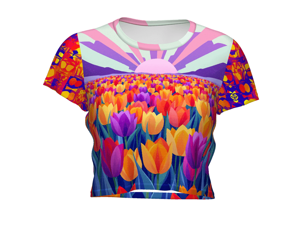 All-Over Print Crop Tee