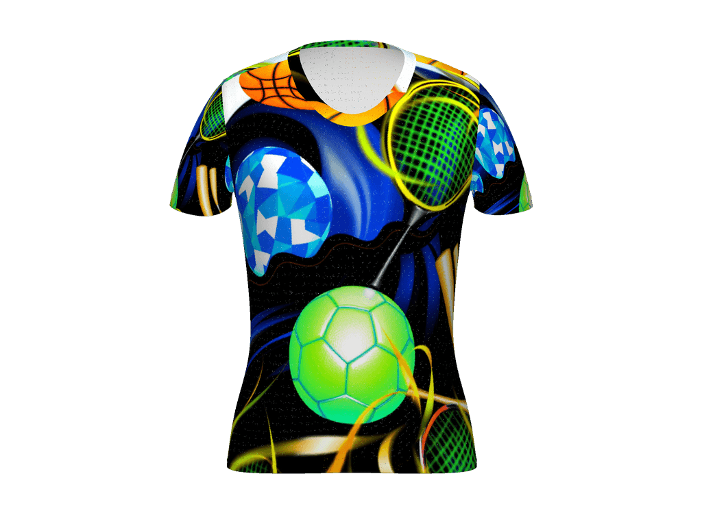 All-Over Print Women's Athletic T-Shirt