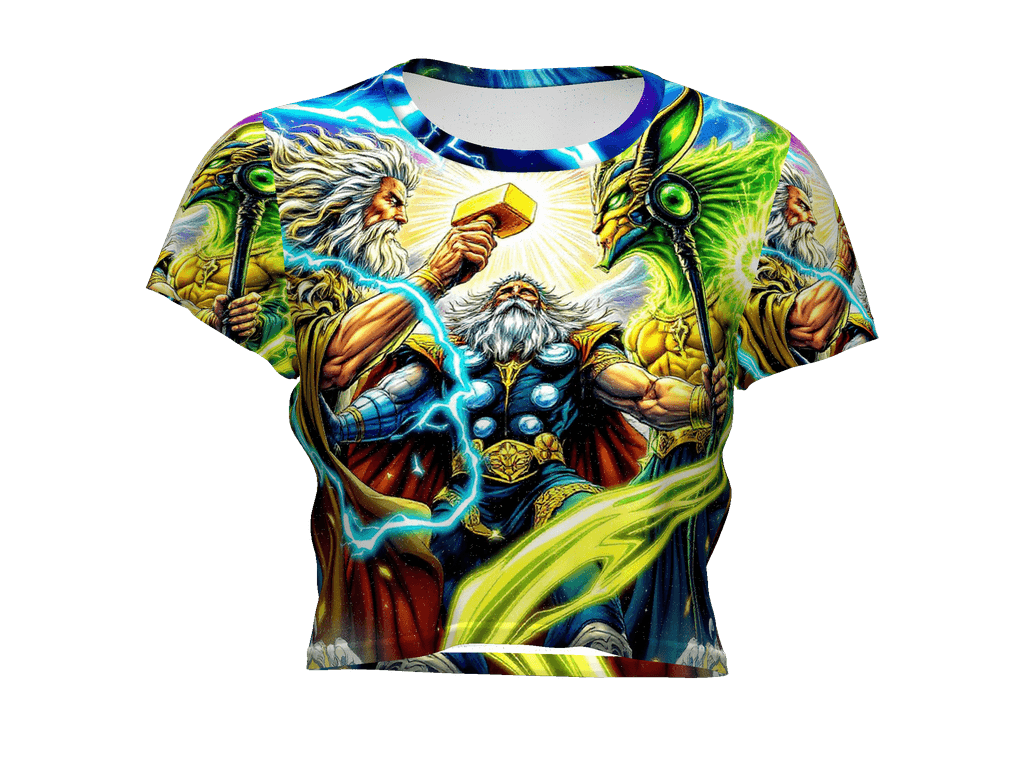 All-Over Print Crop Tee