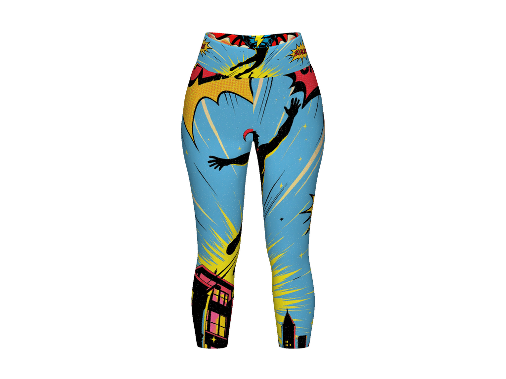 All-Over Print Yoga Capri Leggings