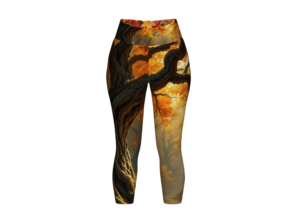 All-Over Print Yoga Capri Leggings