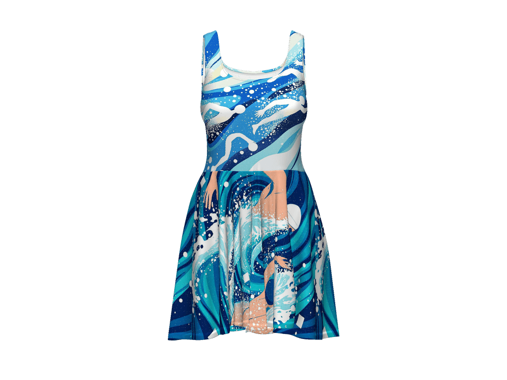 All-Over Print Skater Dress