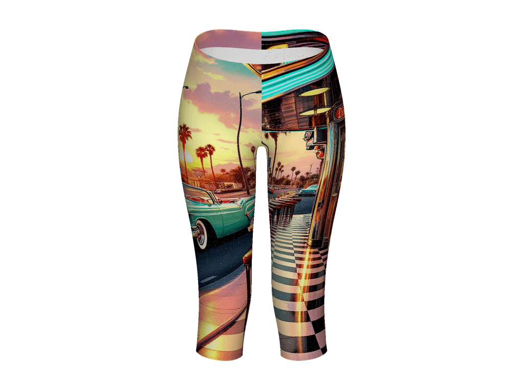 All-Over Print Capri Leggings