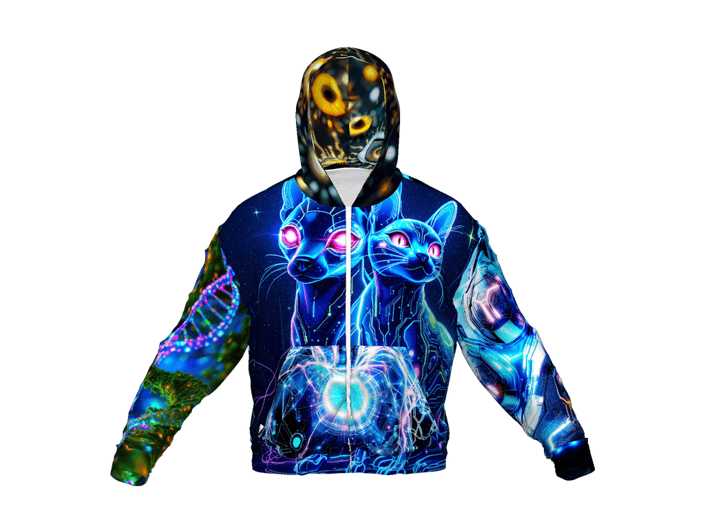 All-Over Print Recycled Unisex Zip Hoodie
