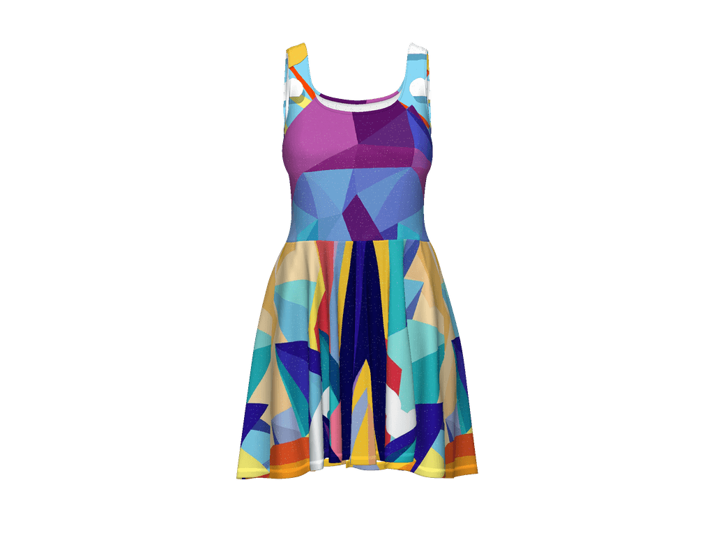 All-Over Print Skater Dress