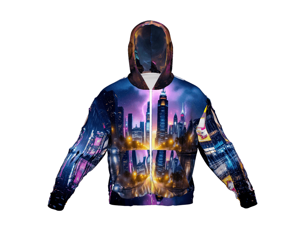 All-Over Print Recycled Unisex Zip Hoodie