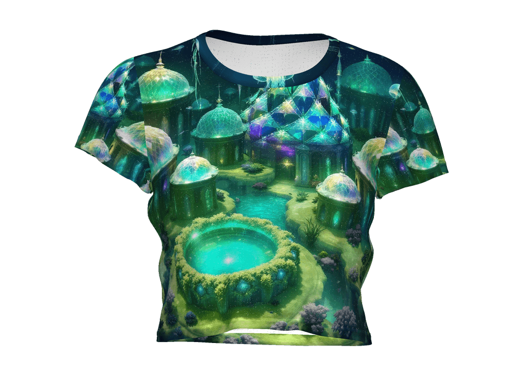 All-Over Print Crop Tee