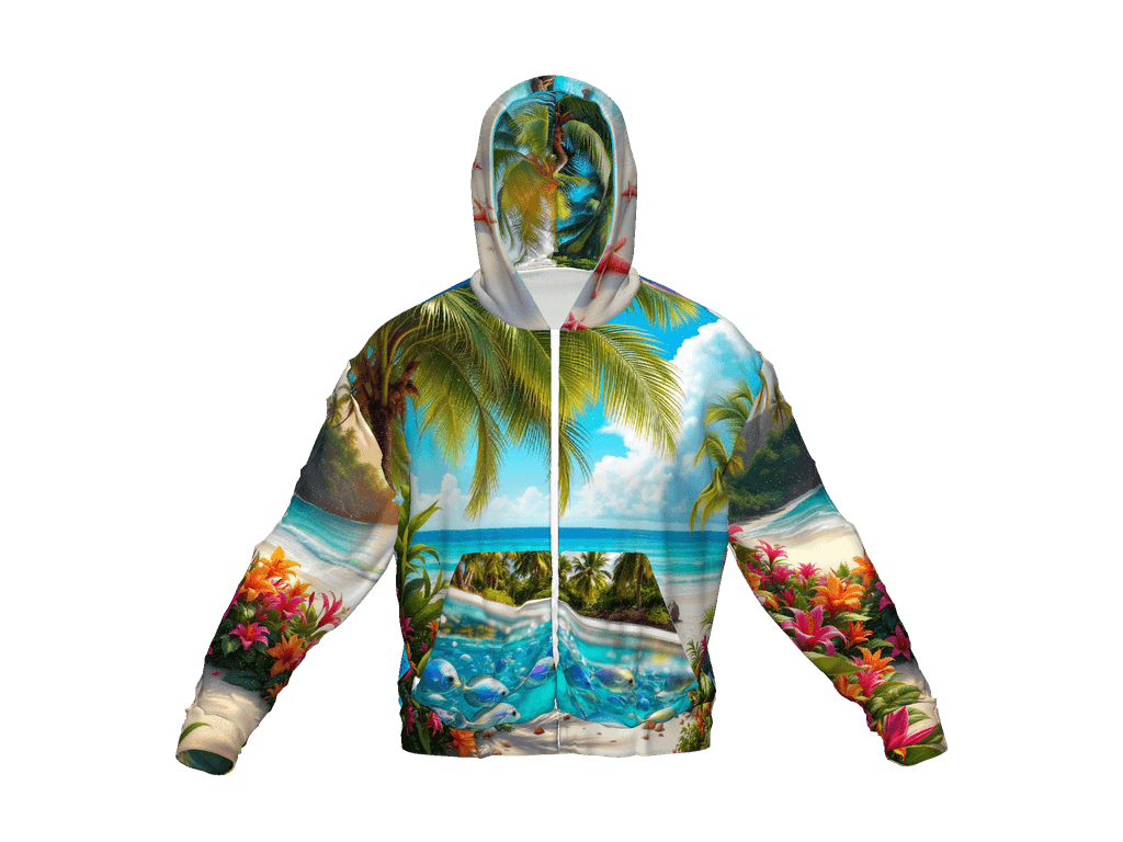All-Over Print Recycled Unisex Zip Hoodie