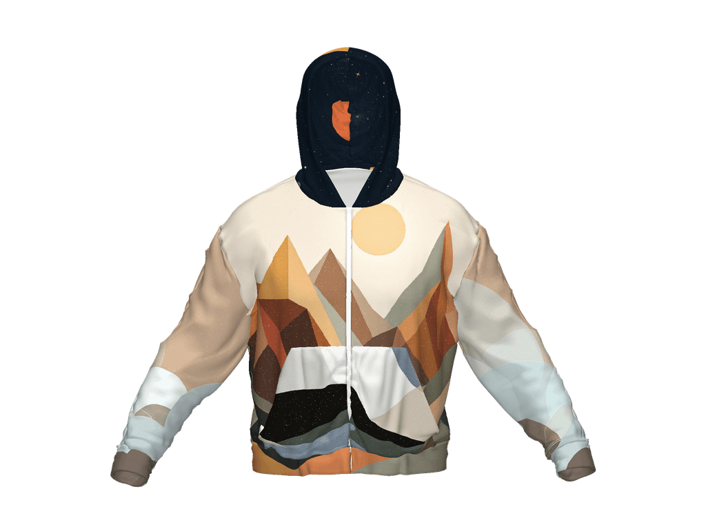 All-Over Print Recycled Unisex Zip Hoodie