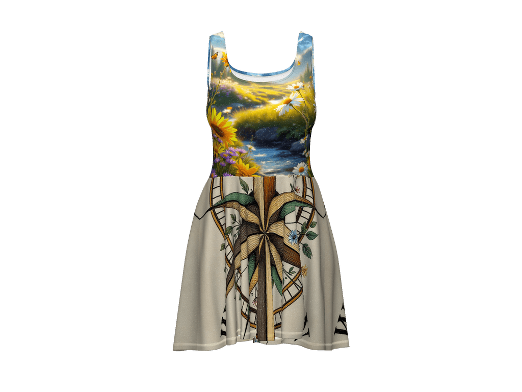 All-Over Print Skater Dress