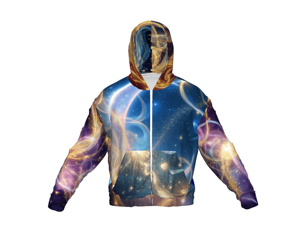 All-Over Print Recycled Unisex Zip Hoodie