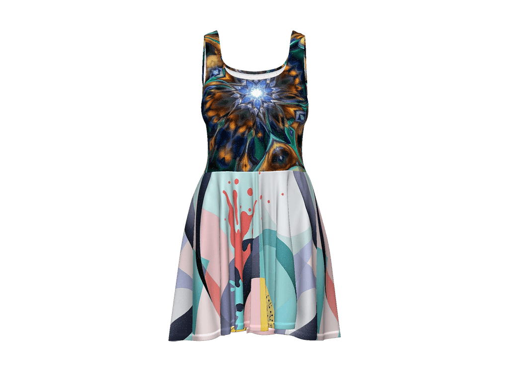 All-Over Print Skater Dress