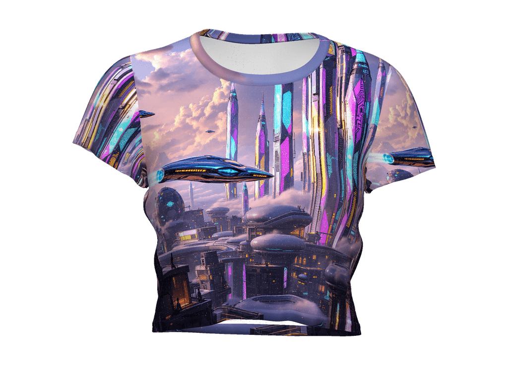 All-Over Print Crop Tee