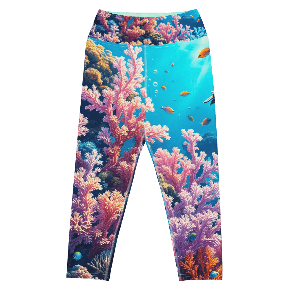 All-Over Print Yoga Capri Leggings