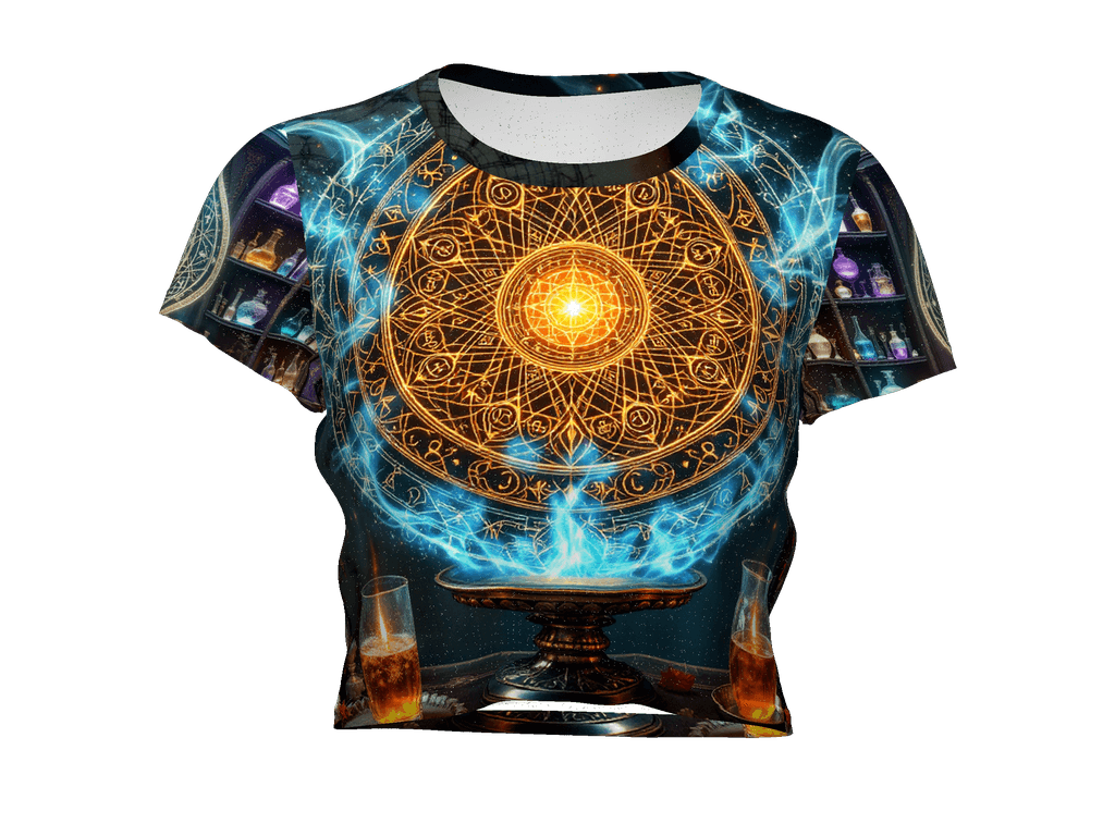 All-Over Print Crop Tee