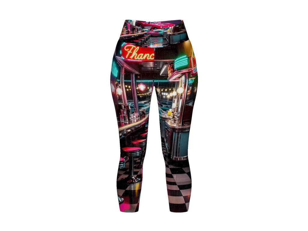 All-Over Print Yoga Capri Leggings