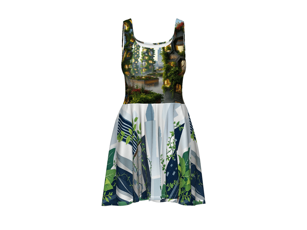 All-Over Print Skater Dress