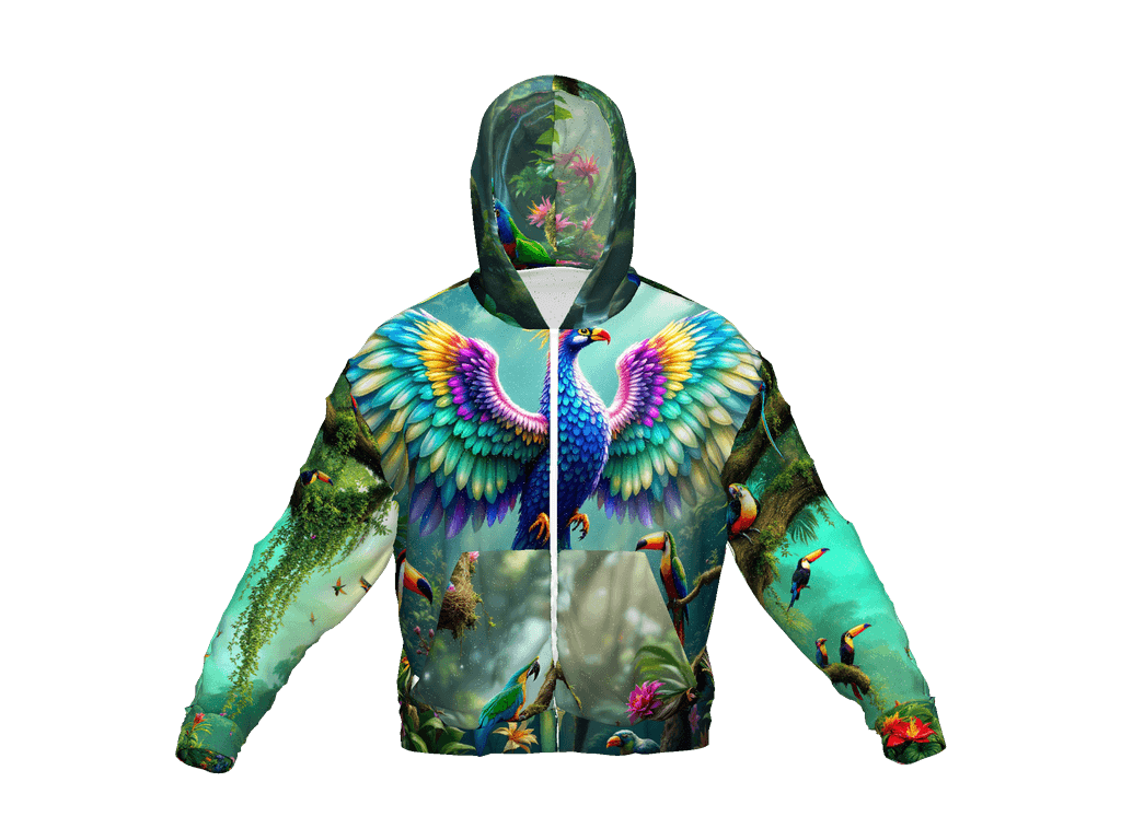 All-Over Print Recycled Unisex Zip Hoodie