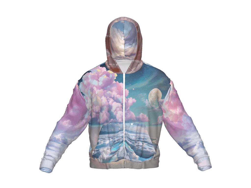 All-Over Print Recycled Unisex Zip Hoodie