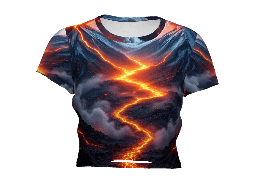 All-Over Print Crop Tee