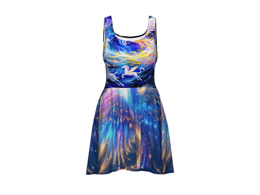 All-Over Print Skater Dress