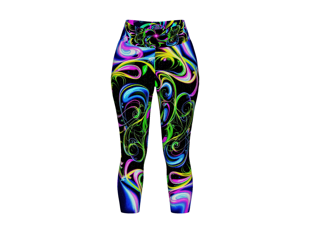 All-Over Print Yoga Capri Leggings