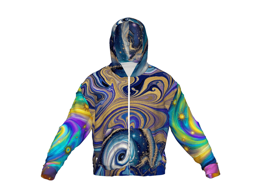 All-Over Print Recycled Unisex Zip Hoodie