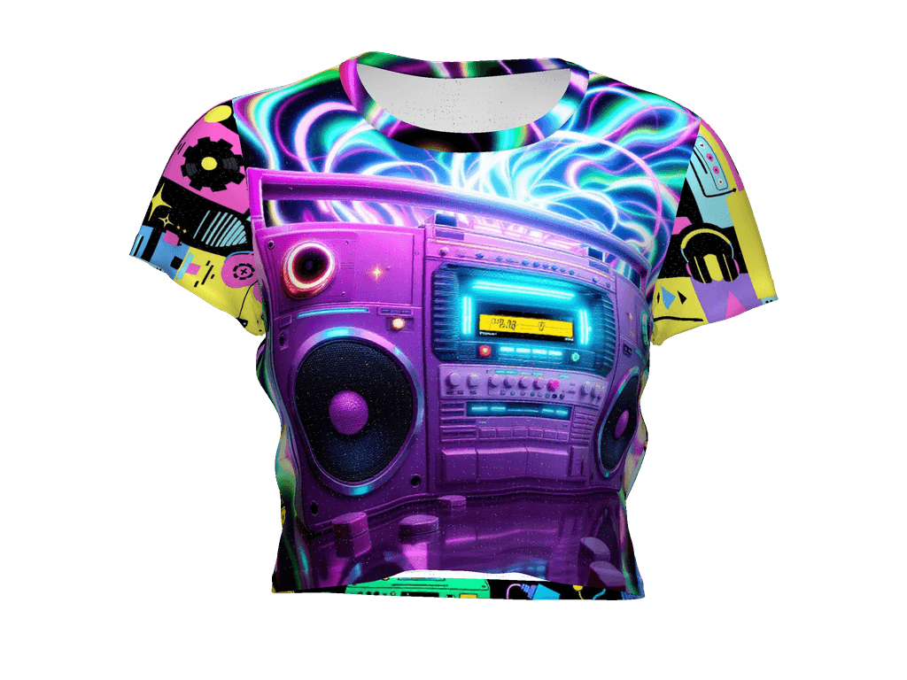 All-Over Print Crop Tee