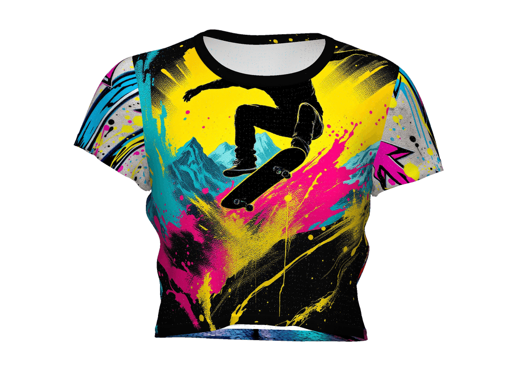 All-Over Print Crop Tee