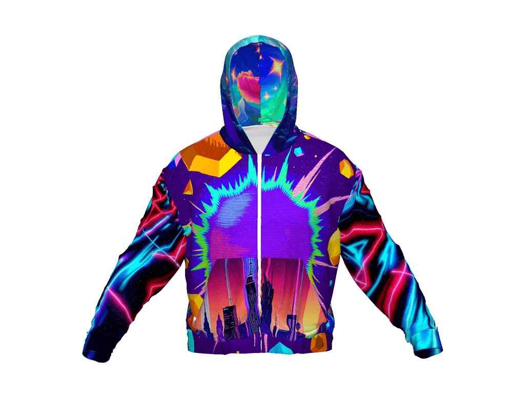 All-Over Print Recycled Unisex Zip Hoodie