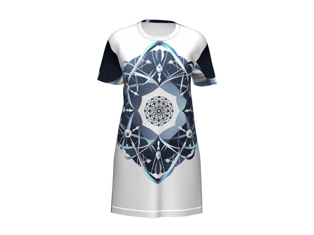 All-Over Print T-Shirt Dress