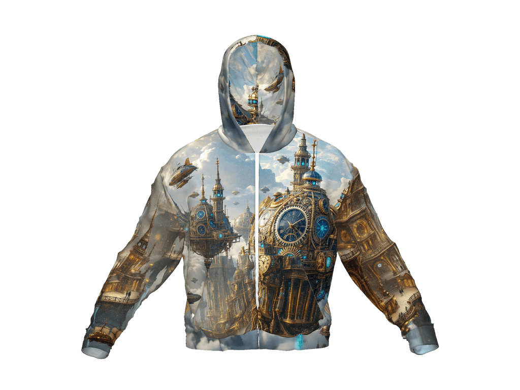 All-Over Print Recycled Unisex Zip Hoodie