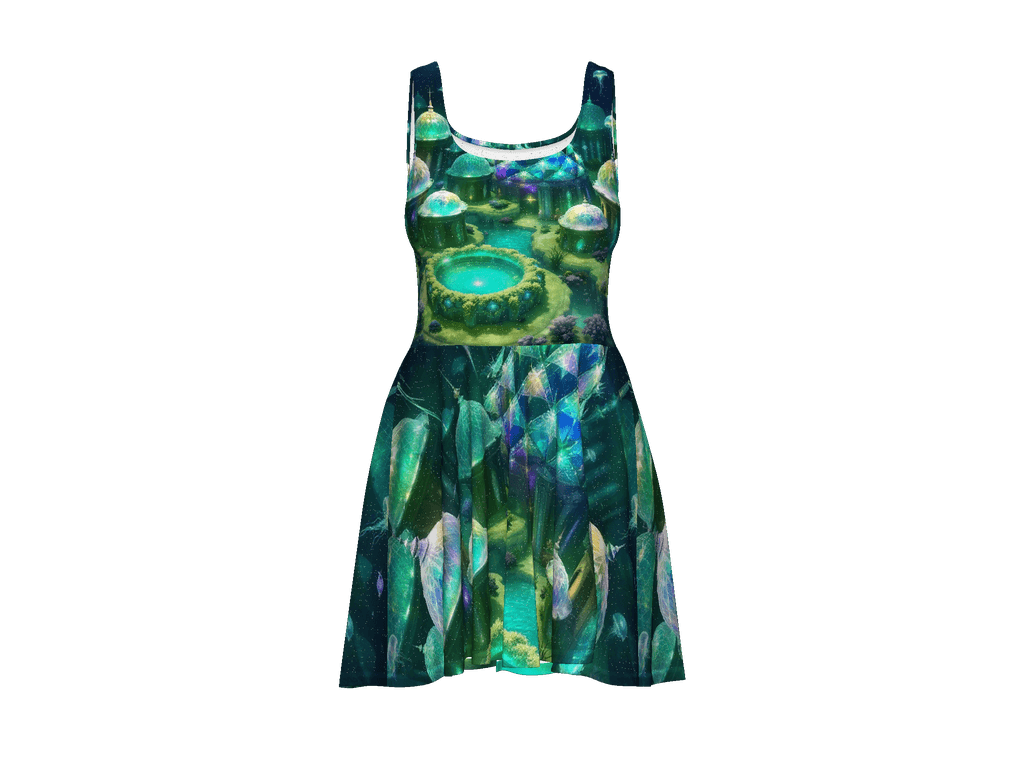 All-Over Print Skater Dress