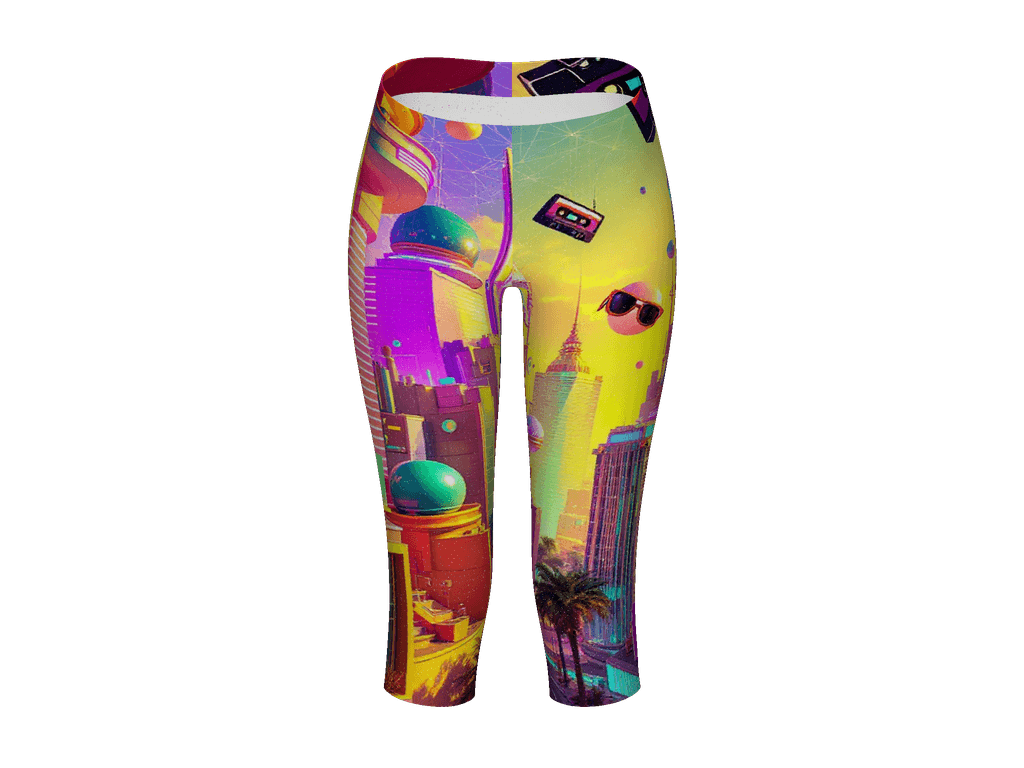 All-Over Print Capri Leggings