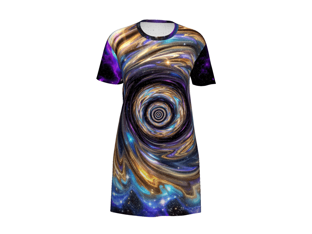 All-Over Print T-Shirt Dress