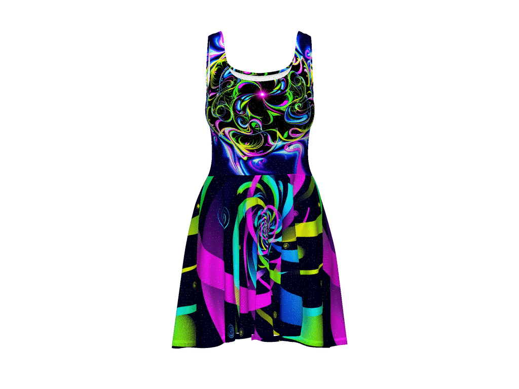 All-Over Print Skater Dress