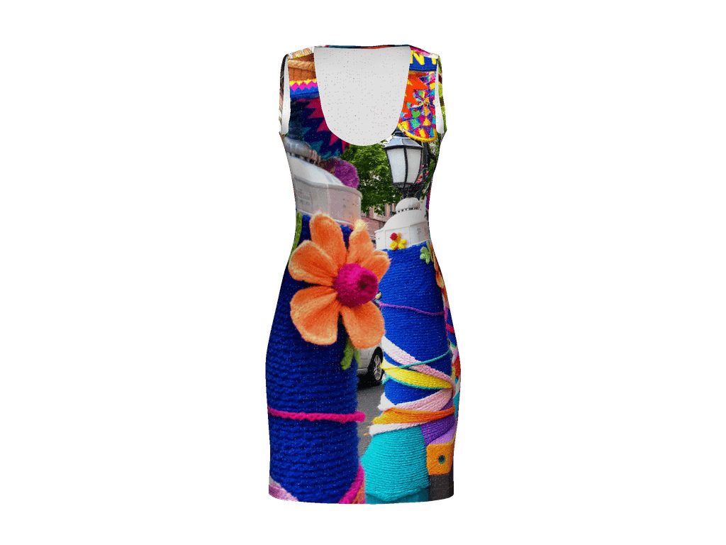 All-Over Print Bodycon Dress